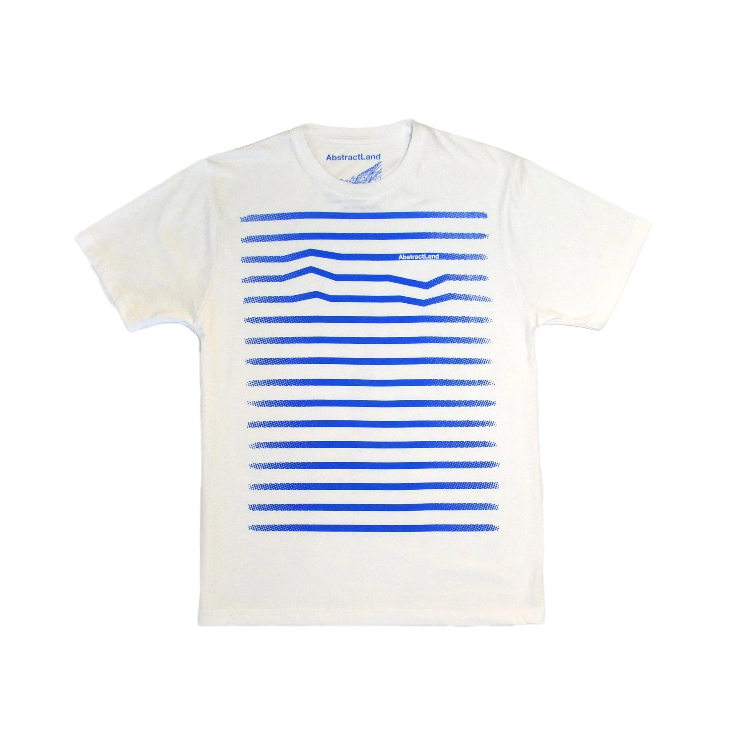 T-SHIRT BLANC "MARINIERE" VIBRANTE ABSTRACLTAND