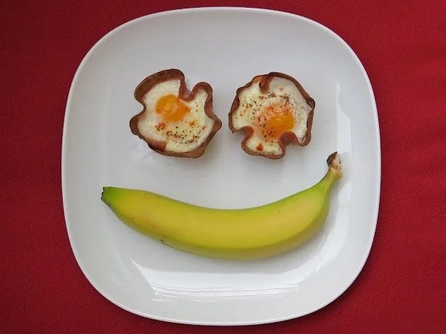 Eggs in Bologna Cups
