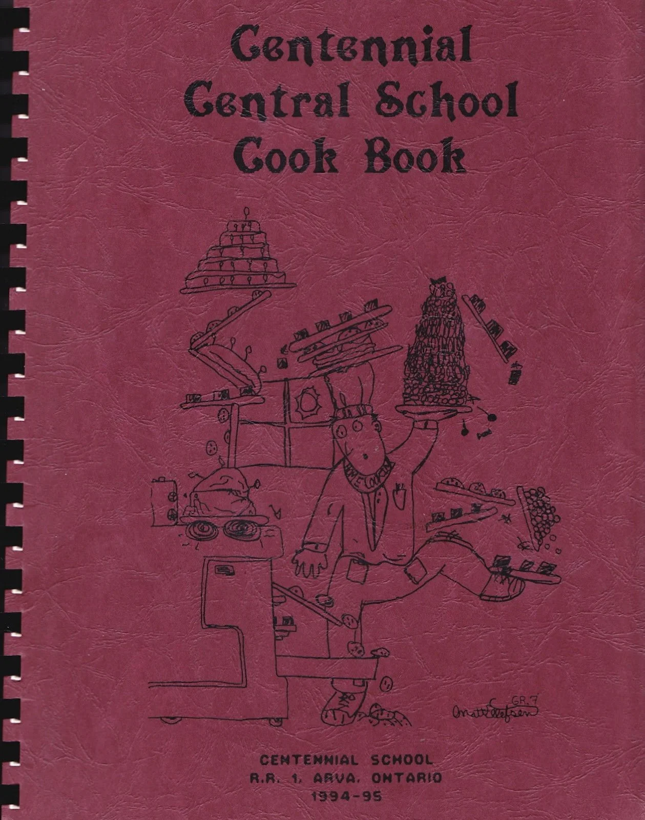 Centennial Central School Cookbook cover
