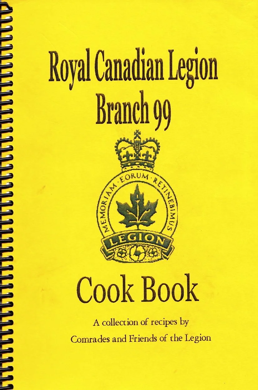 Cover of Royal Canadian Legion Branch 99 cookbook