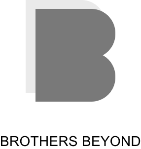 Black and white abstract geometric shapes resembling a stylized letter 'B' or '3'.