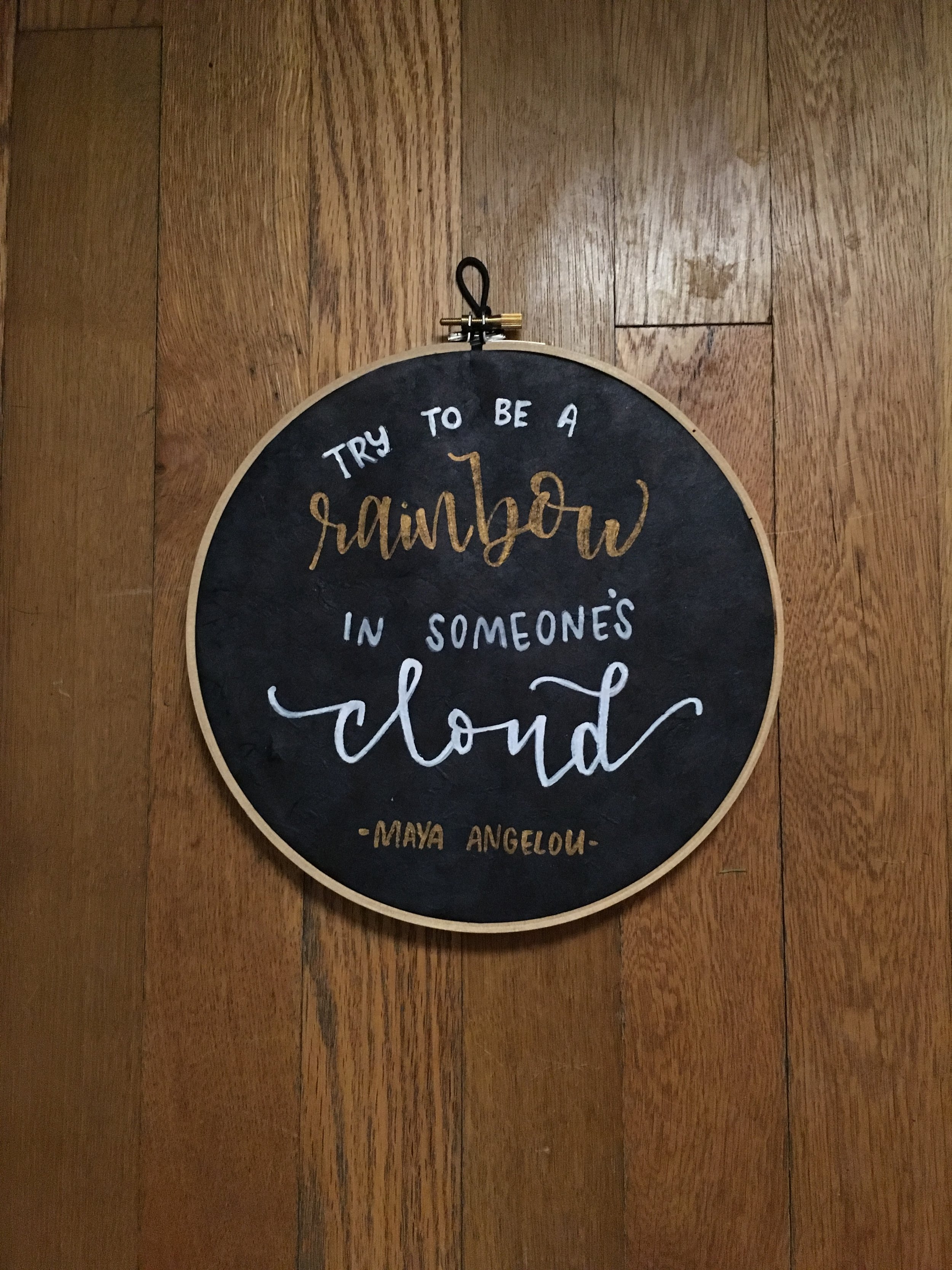 Hand Lettering framed