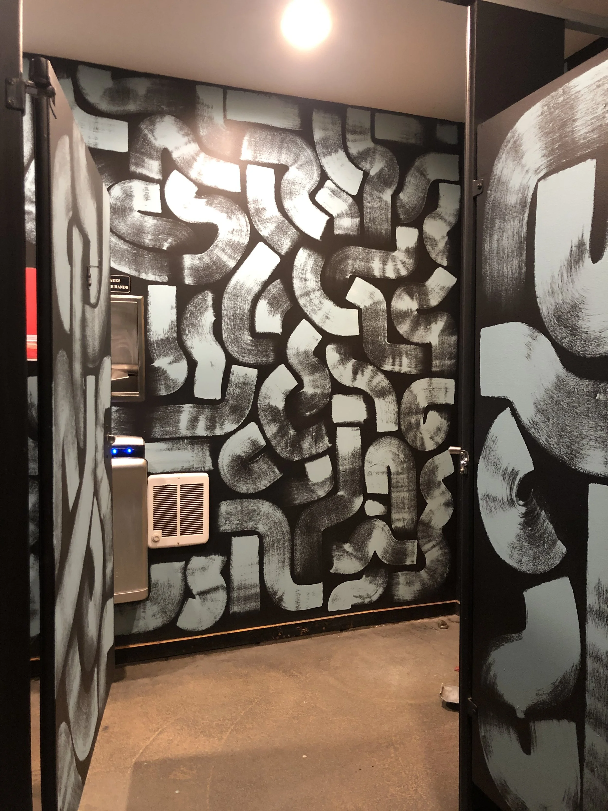 Hand Painted restrooms