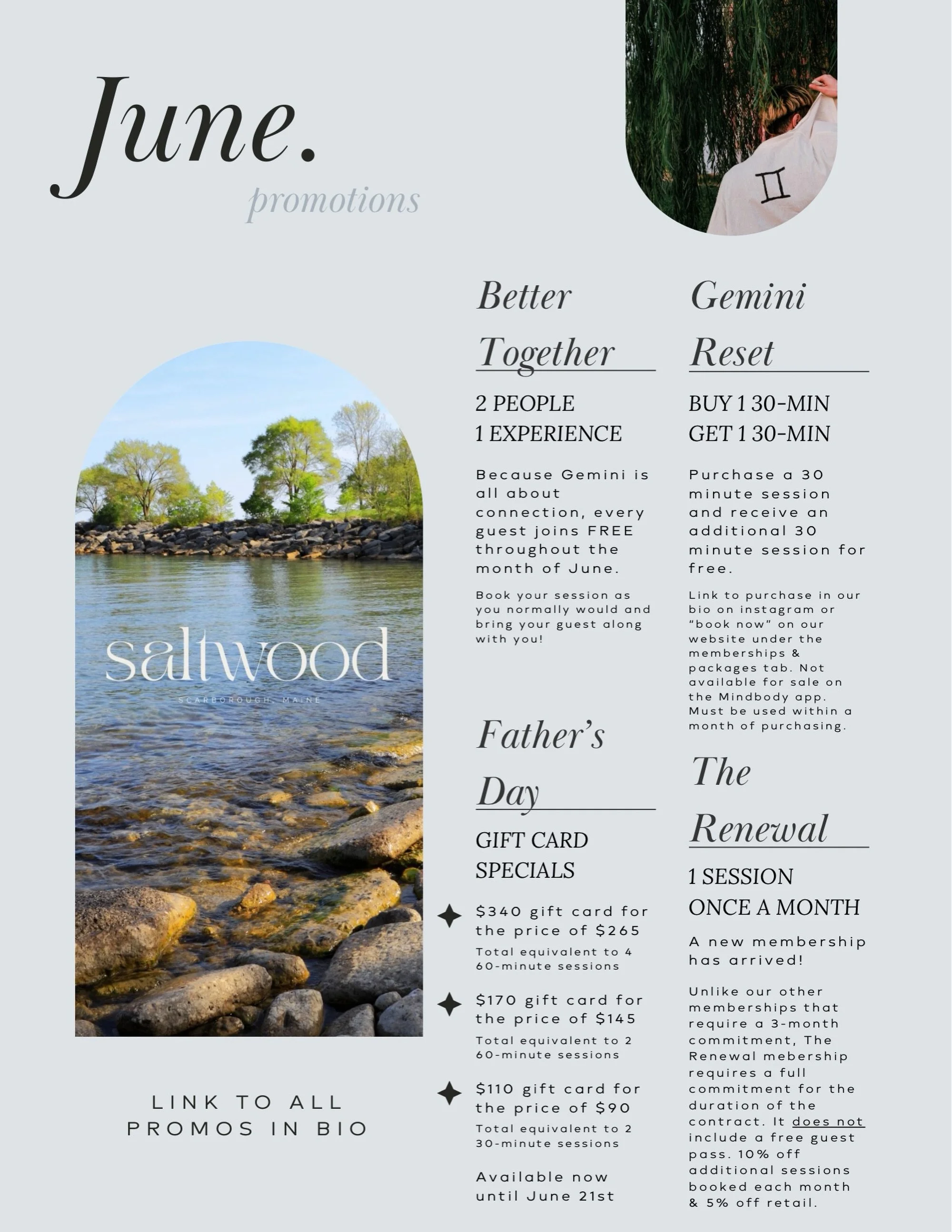 JUNE SPECIALS ARE LIVE!! 🥰

#promotion #promos #deals #maine #scarborough