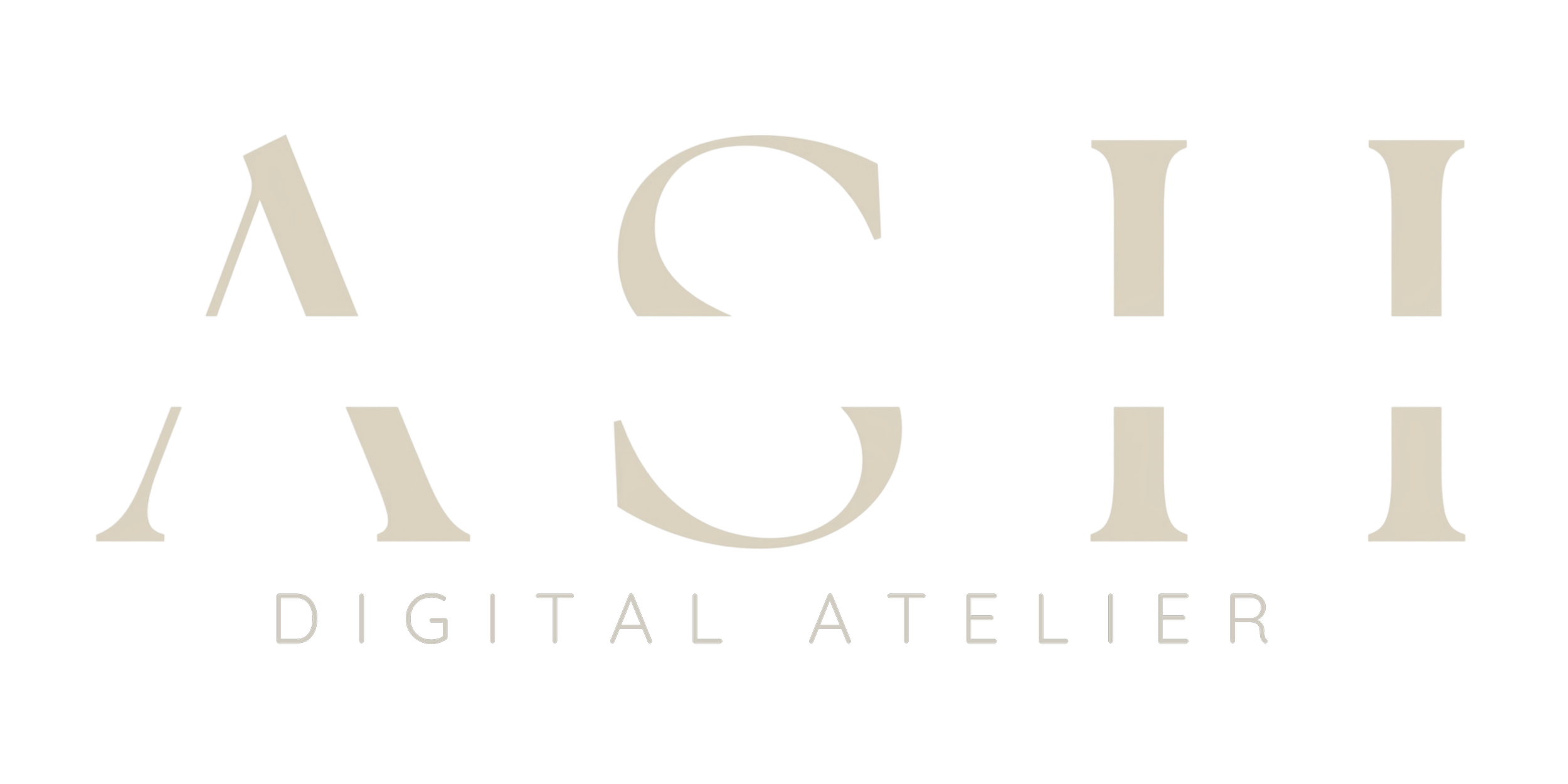 Logo of AVA Digital Atelier with stylized text in black, purple, red, and gray colors.