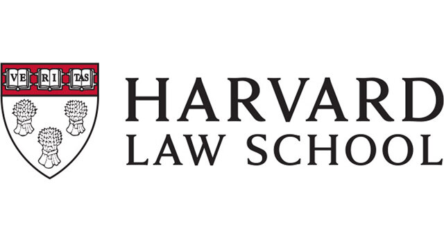 Harvard Law School logo with shield and text