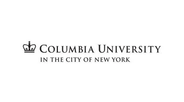 Columbia University logo with crown icon, text reads 'Columbia University in the City of New York'.