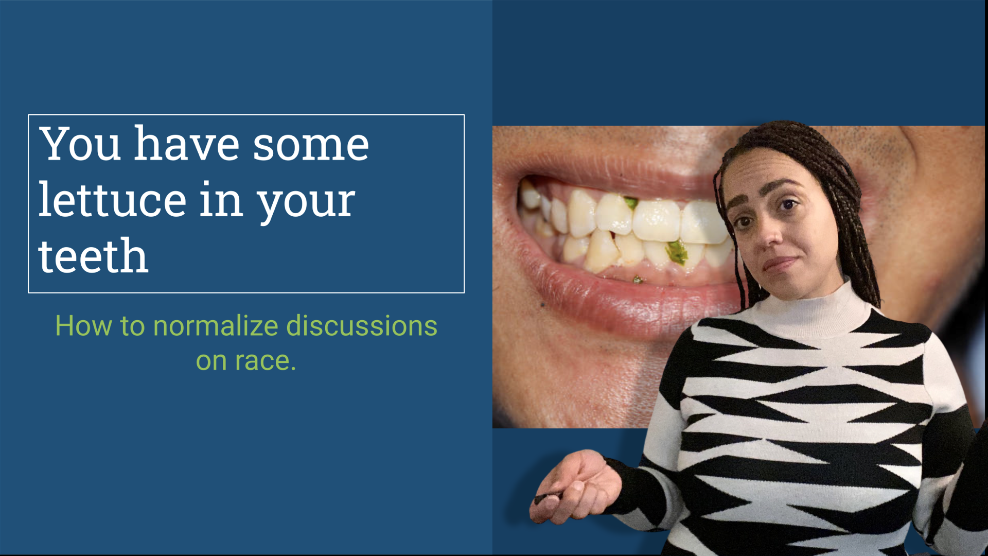 We have to get comfortable with those few moments of discomfort