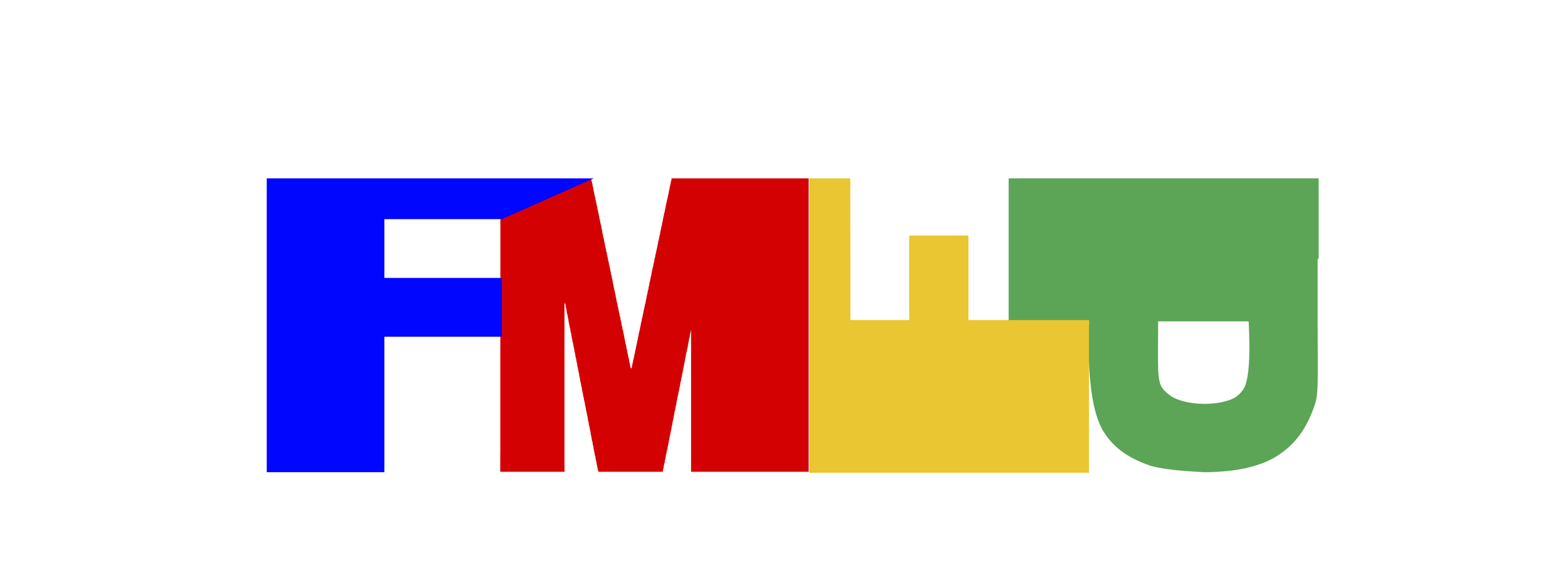 Colorful block letters spelling 'FROM' in blue, red, yellow, and green.