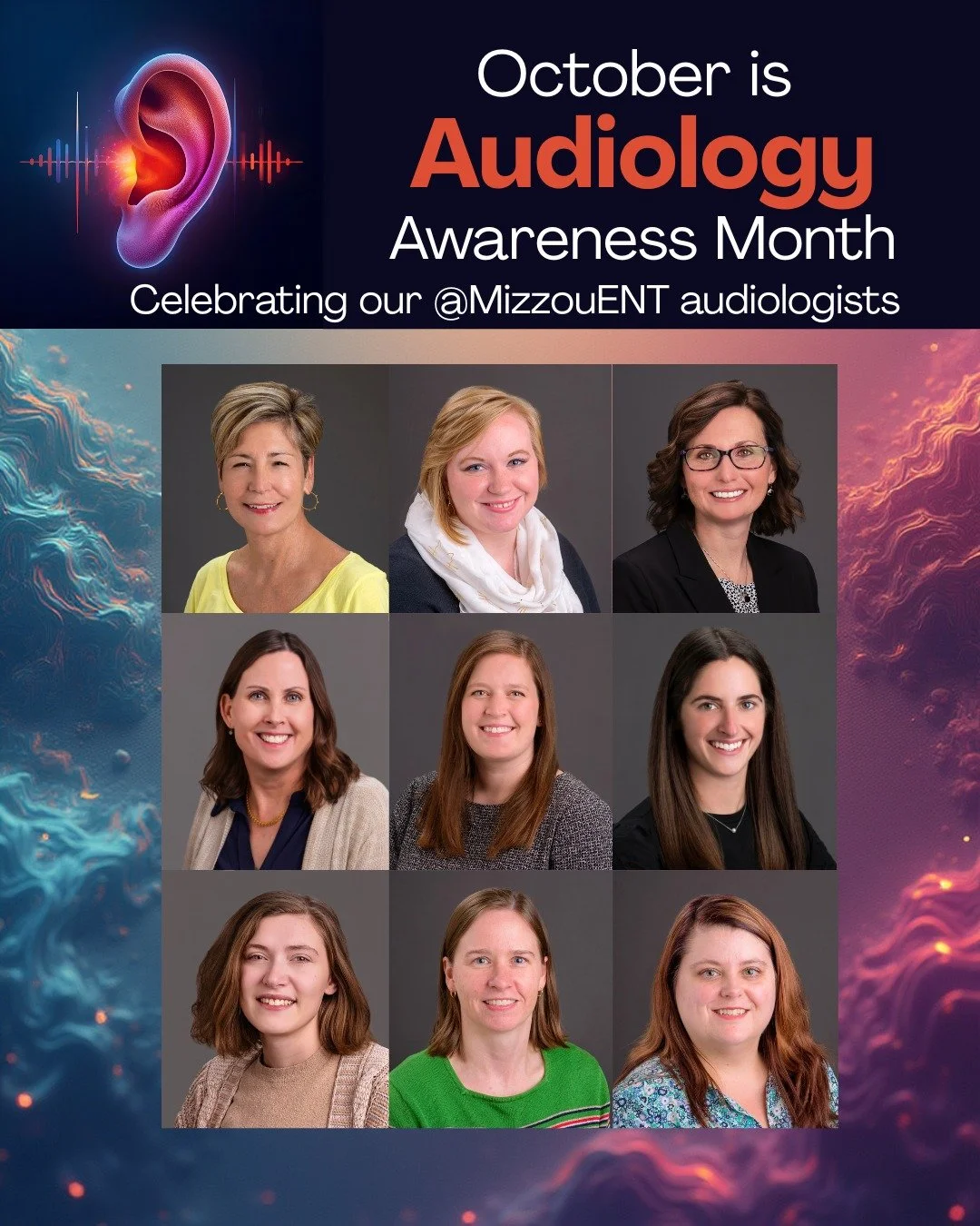 We are privileged to work with a talented cadre of #audiologists who provide specialized care for @mizzouent  patients. They are the stars of our #Hearing and Balance Center! #Audiology