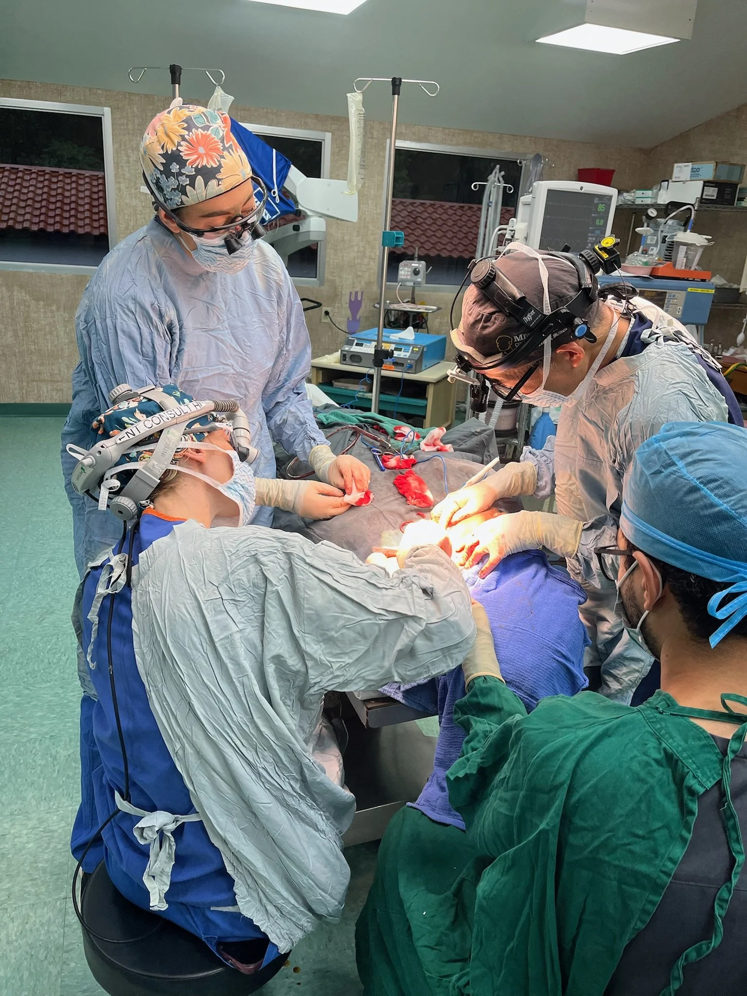 Facial plastic surgery at Loma de Luz Hospital, Honduras