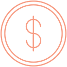 Dollar sign inside a circle