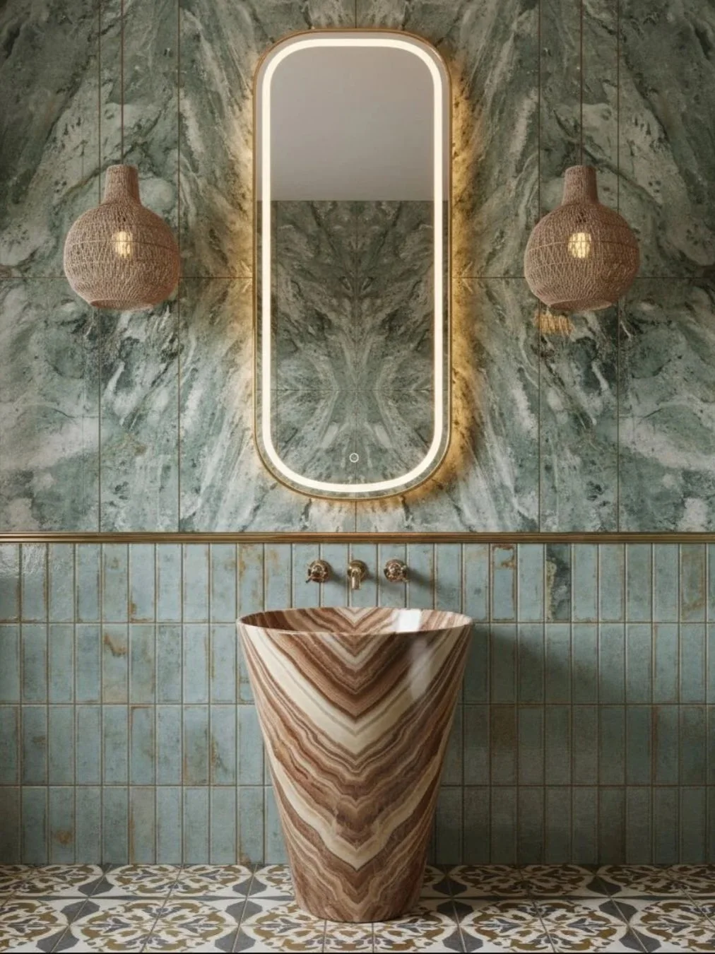 Premium tiling services in Cork — dark gray wall tiles and bathroom floor tiling.