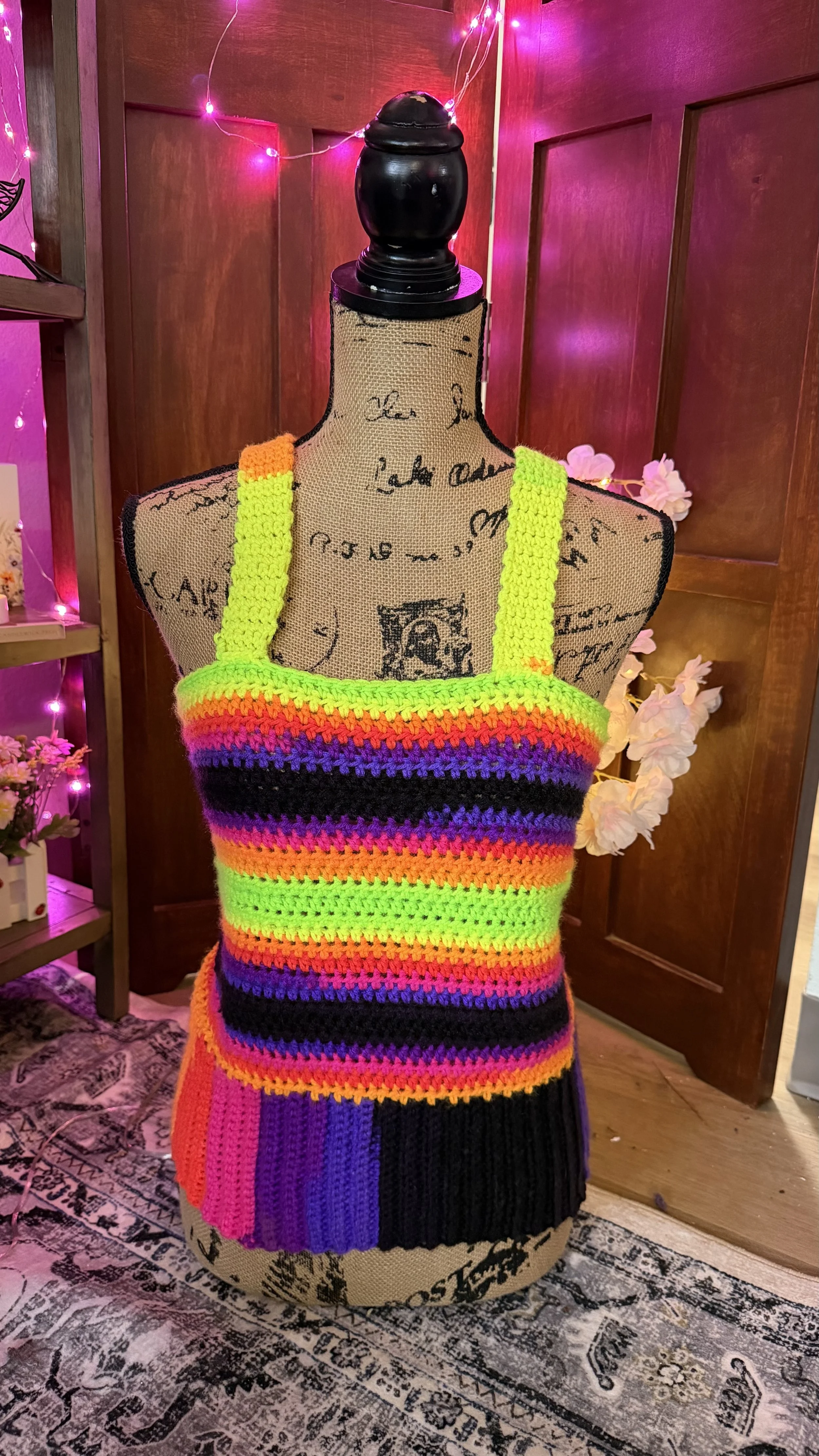 Black Light Reactive Tank Top - S/M