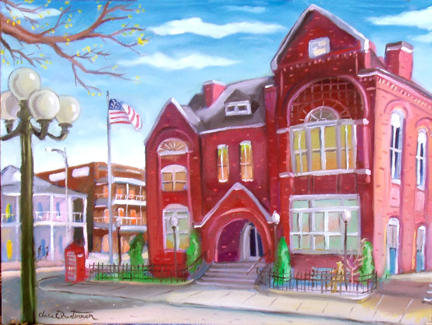 "Oxford City Hall"— Oil on canvas, 2006—SOLD