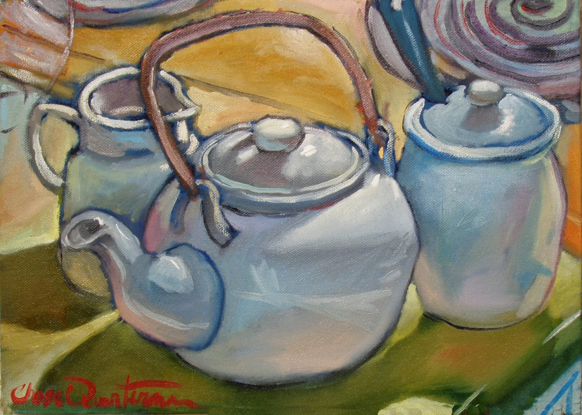 "High Tea"— Acrylic on canvas, 2005—SOLD