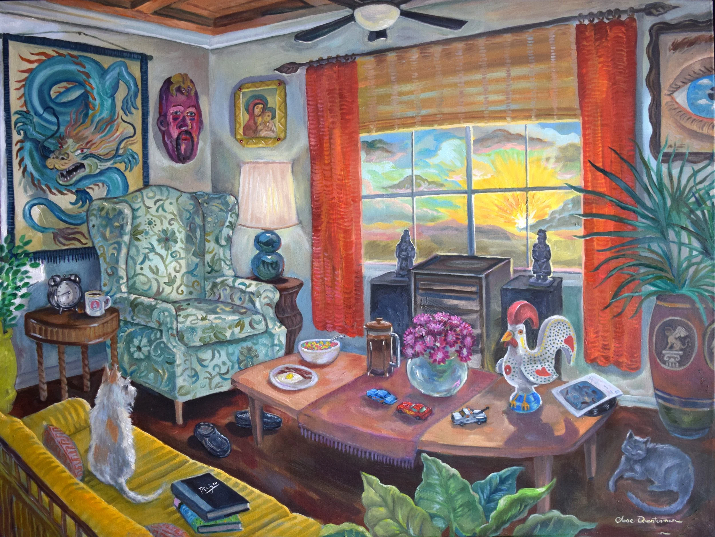 "The Sunrise Room"—Oil on canvas, 18"x24" —SOLD 