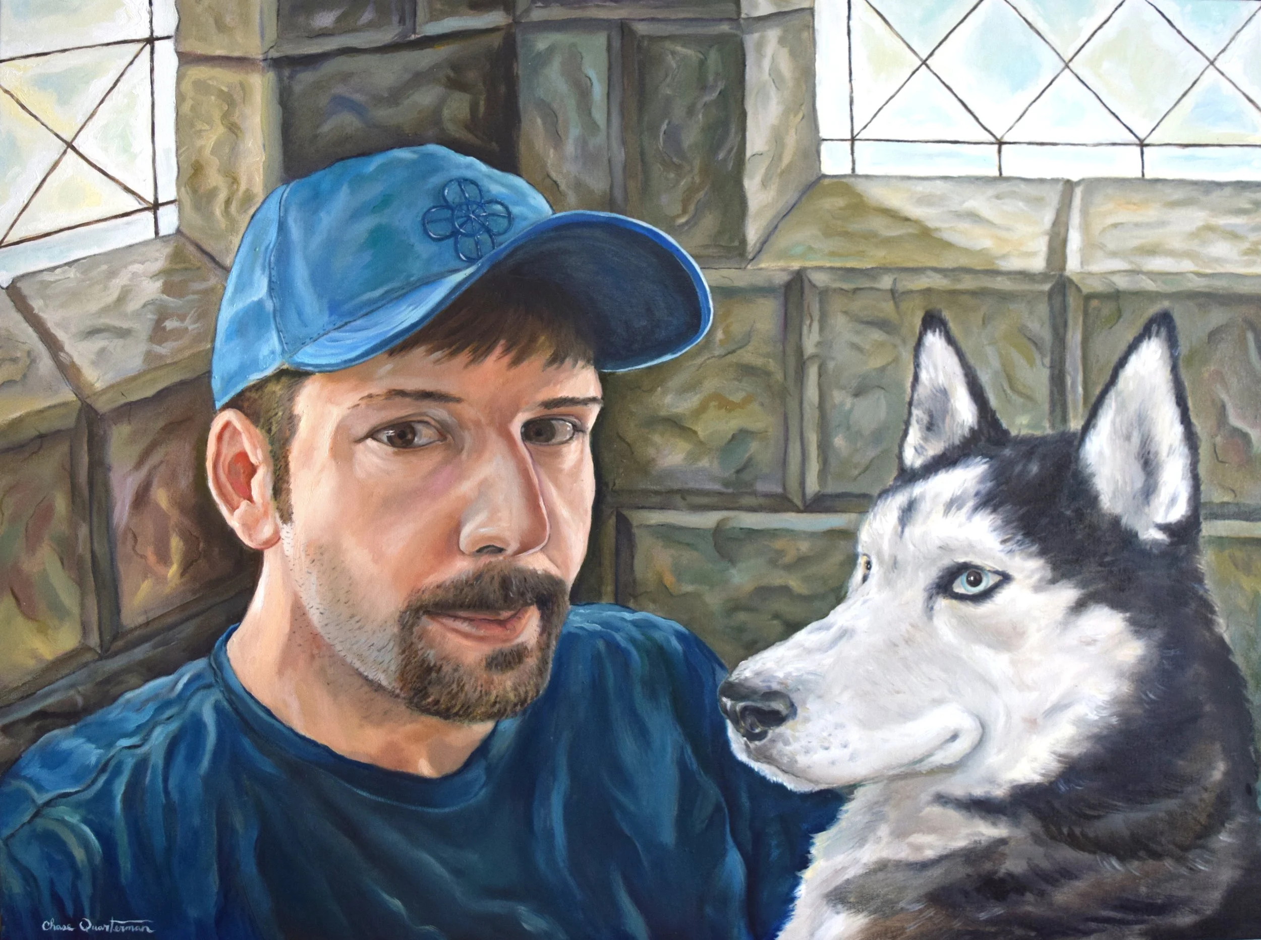 "Luke & Sebastian"— Oil on canvas, 2016—SOLD