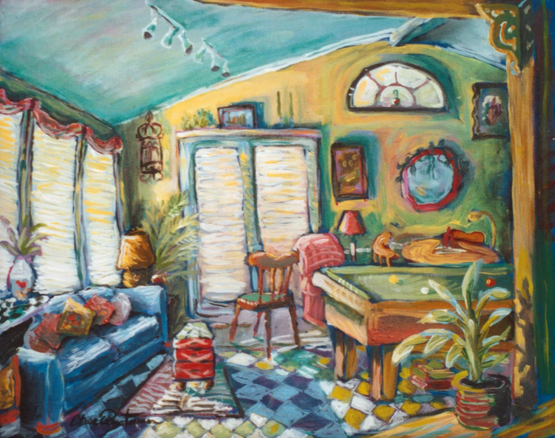 "The Gathering Place"— Acrylic on panel, 2006—NFS