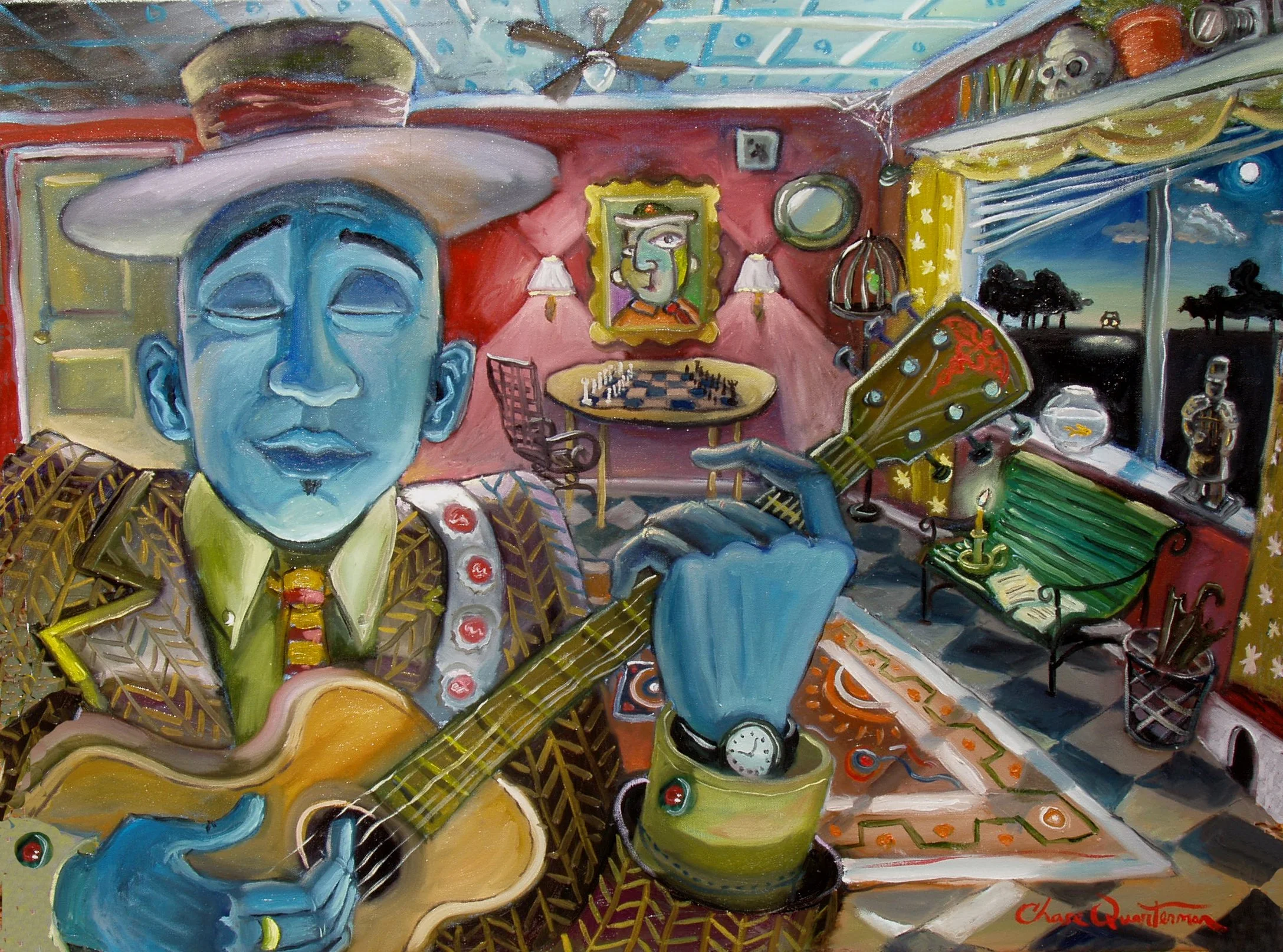 "Midnight Visit"— Oil on canvas, 2005—SOLD