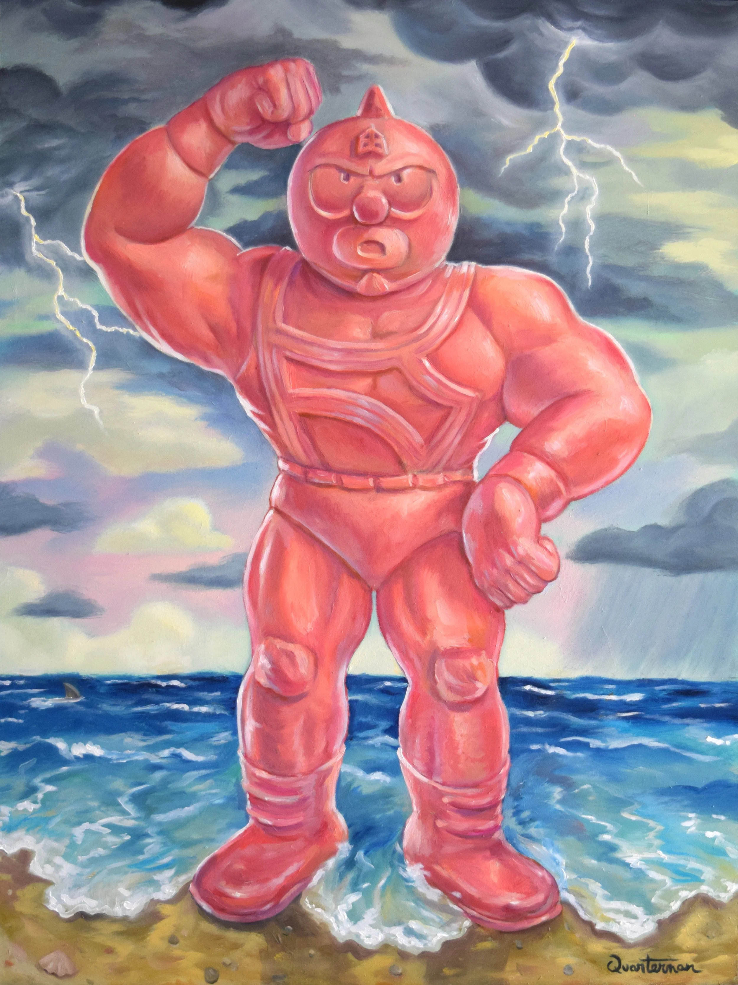 "MUSCLE, Storm Surge"—Oil on panel, 18"x24" —$500 