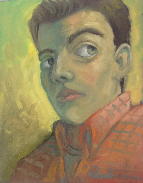 "Poor Self Image"—Oil on canvas, 2002, NFS (my very first oil painting)