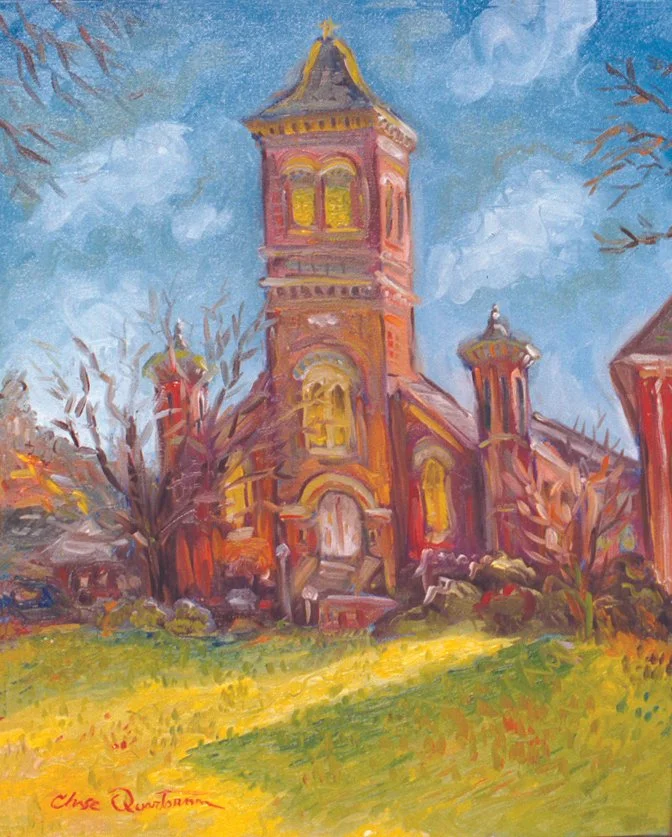 "Church and Shadow"— Oil on canvas, 2004—SOLD