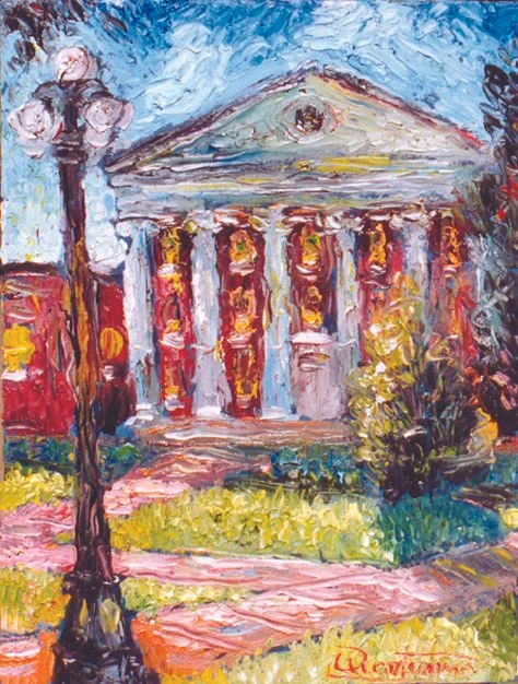 "Palette Knife Lyceum"— Oil on canvas, 2004—SOLD