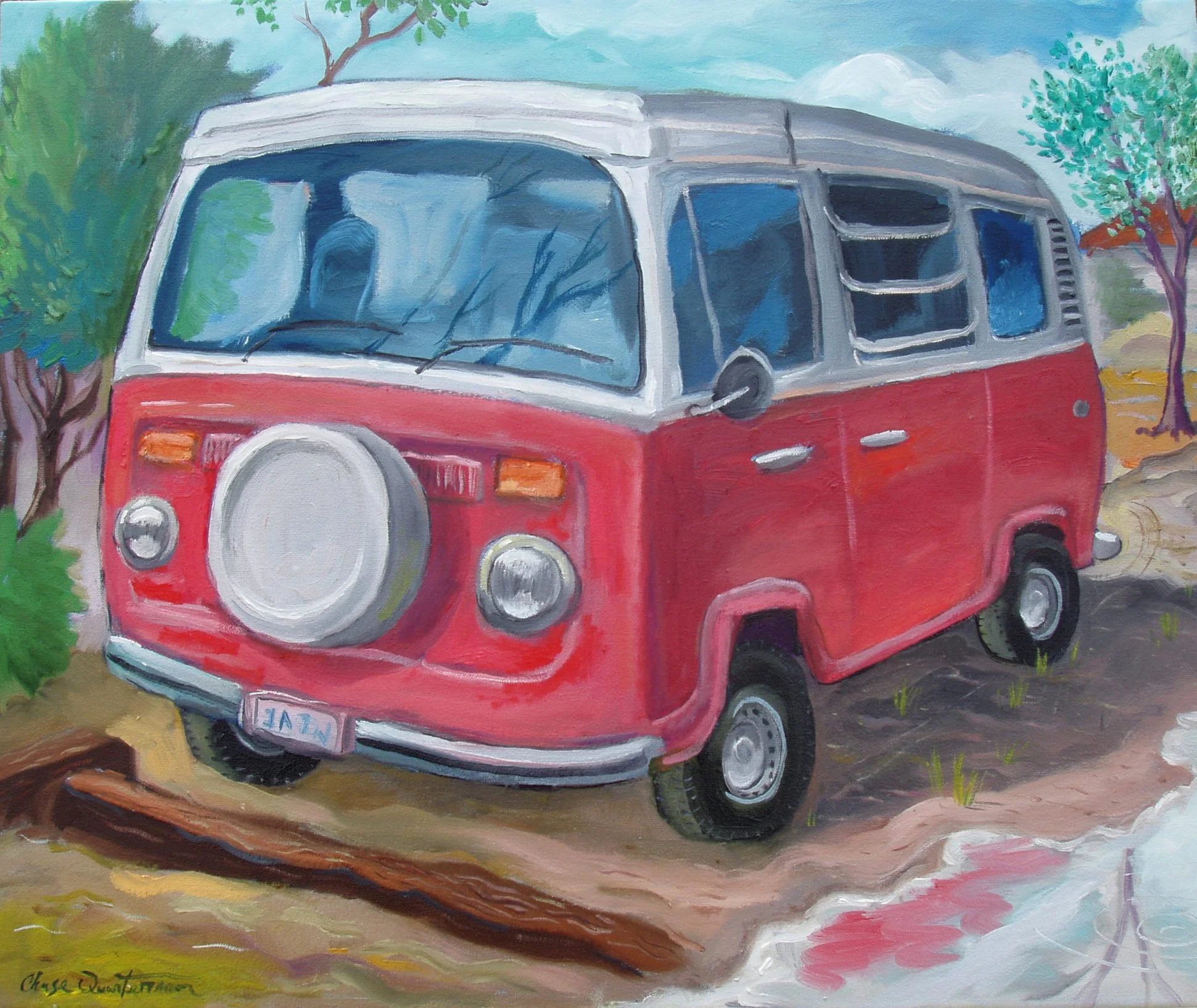 "Atomic"— Oil on canvas, 2005—SOLD