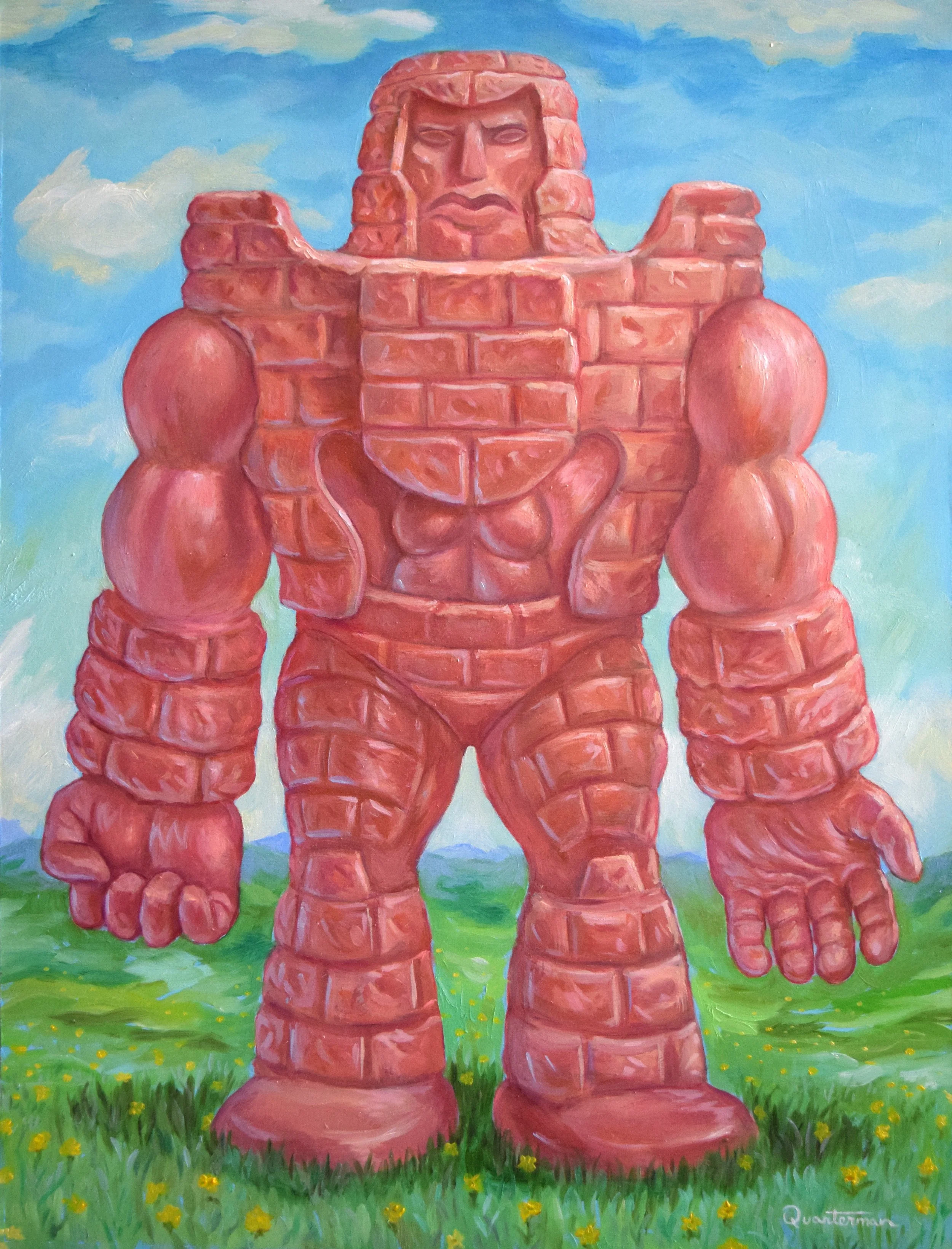 "MUSCLE, Fields of Forever"—Oil on panel, 18"x24" —$500 