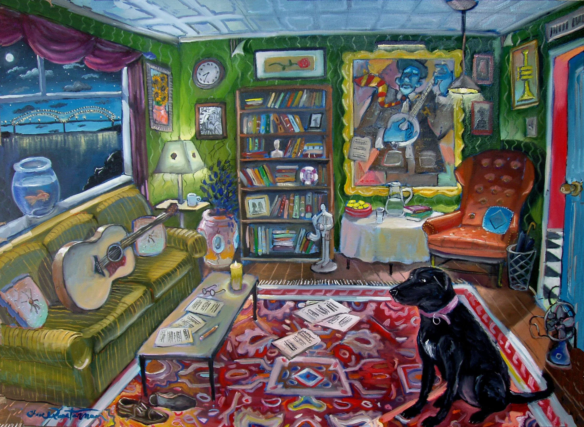"Memphis Room"— Oil on canvas, 2005—SOLD