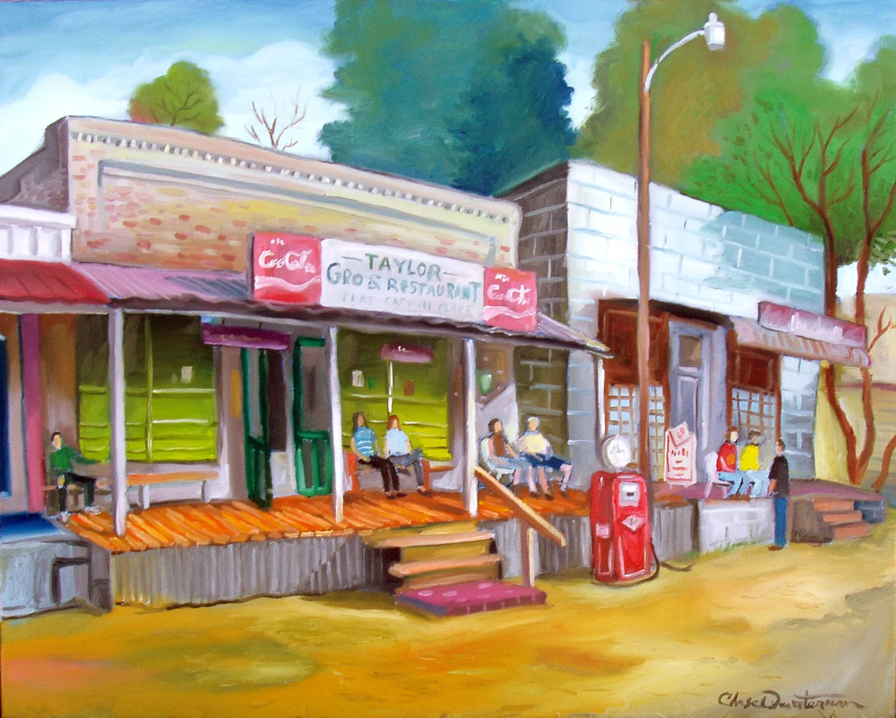 "Down in Taylor"— Oil on canvas, 2006—SOLD