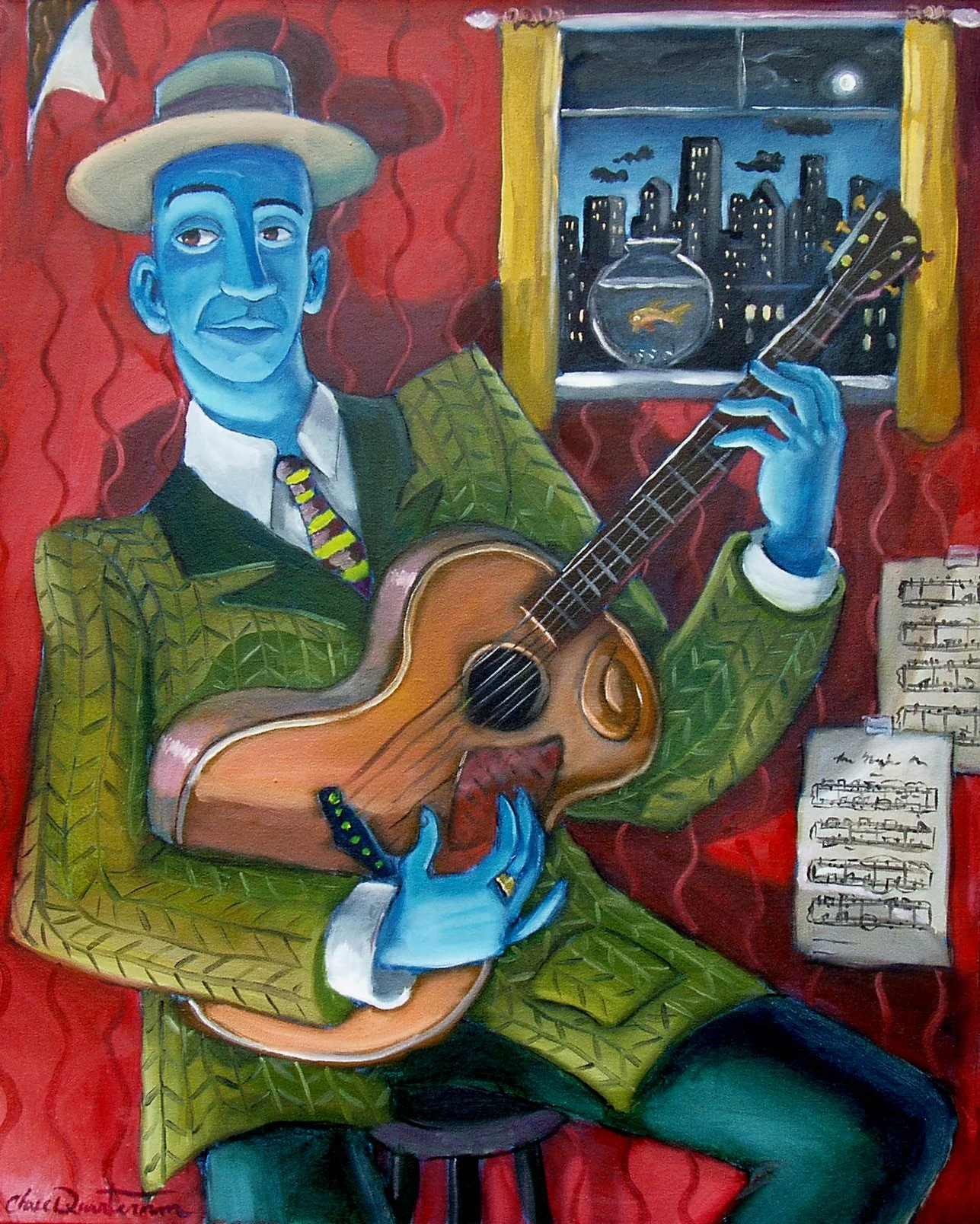 "Midnight Oil"— Oil on canvas, 2006—SOLD