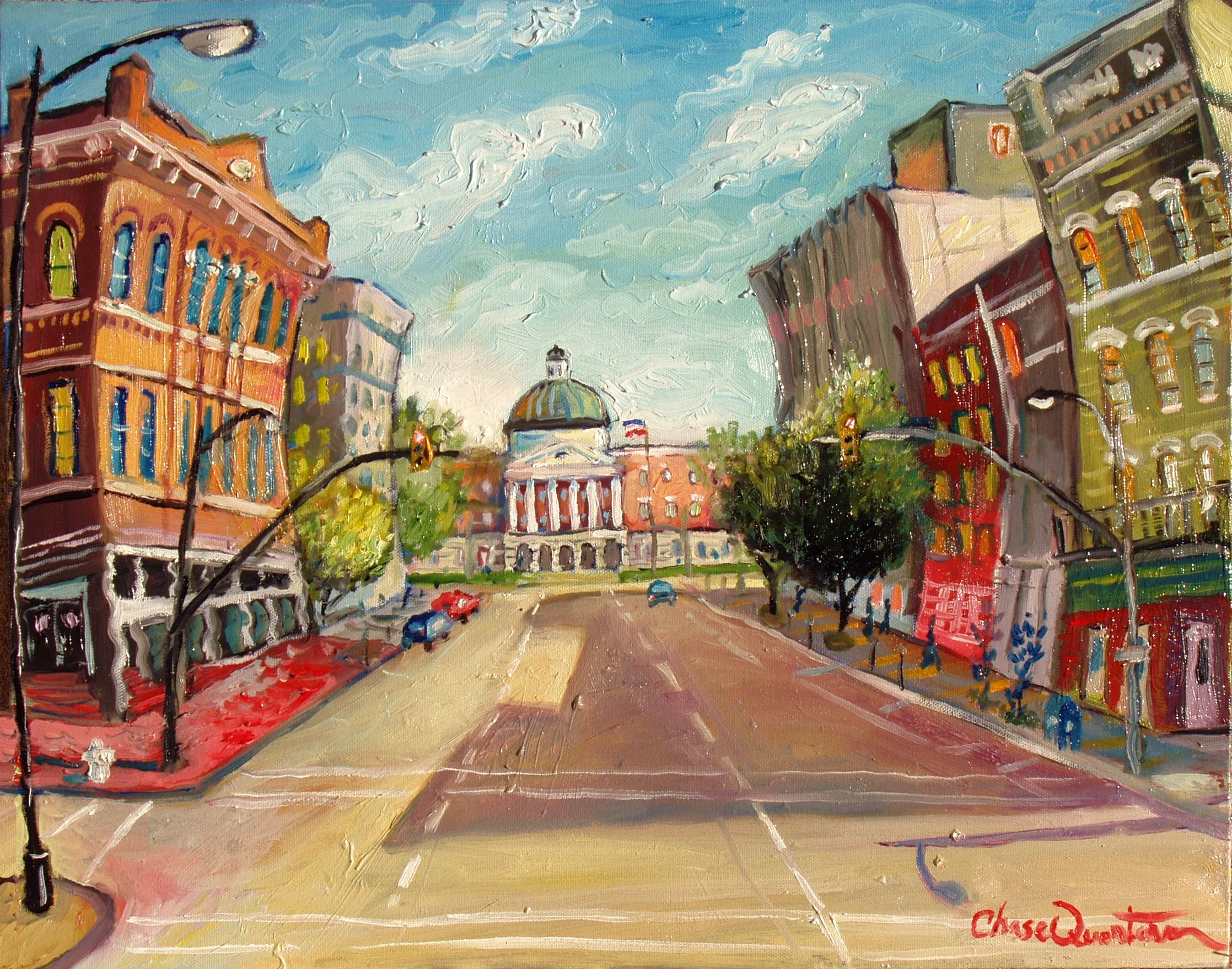 "Down Town Jackson"— Oil on canvas, 2004—SOLD