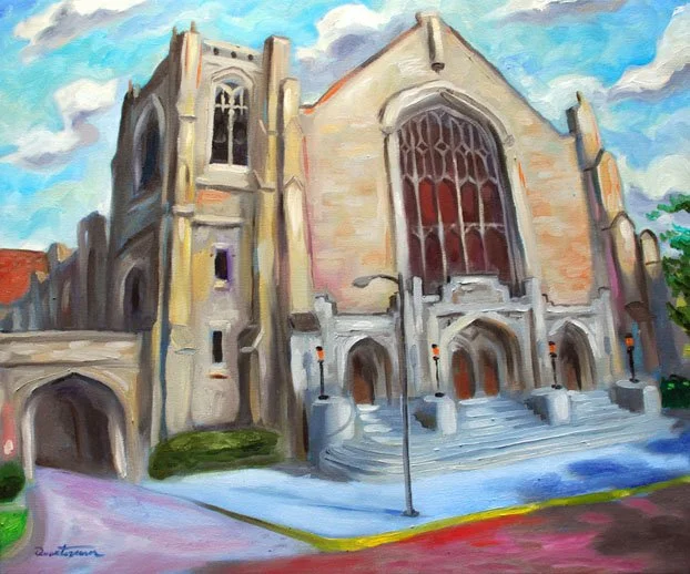 "First Baptist Jackson"— Oil on panel, 2006—SOLD