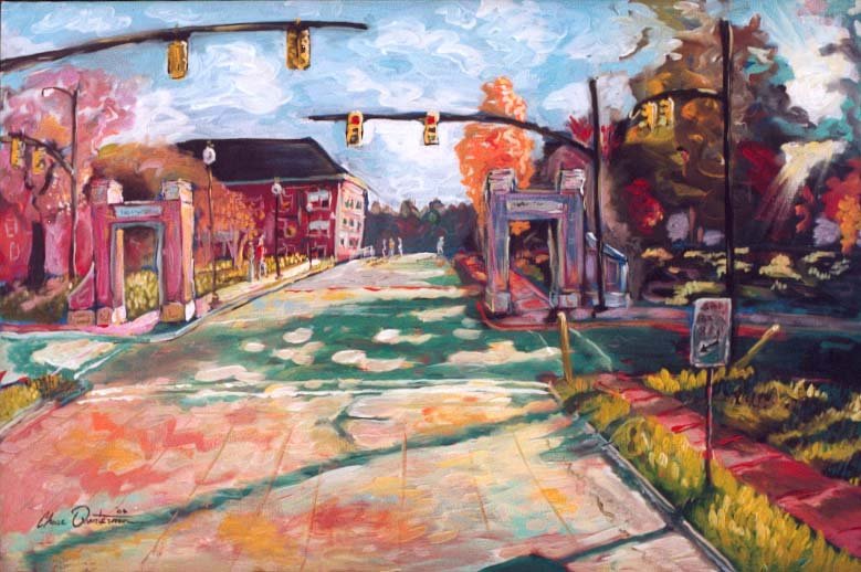 "Enter and Depart"— Acrylic on canvas, 2003—SOLD