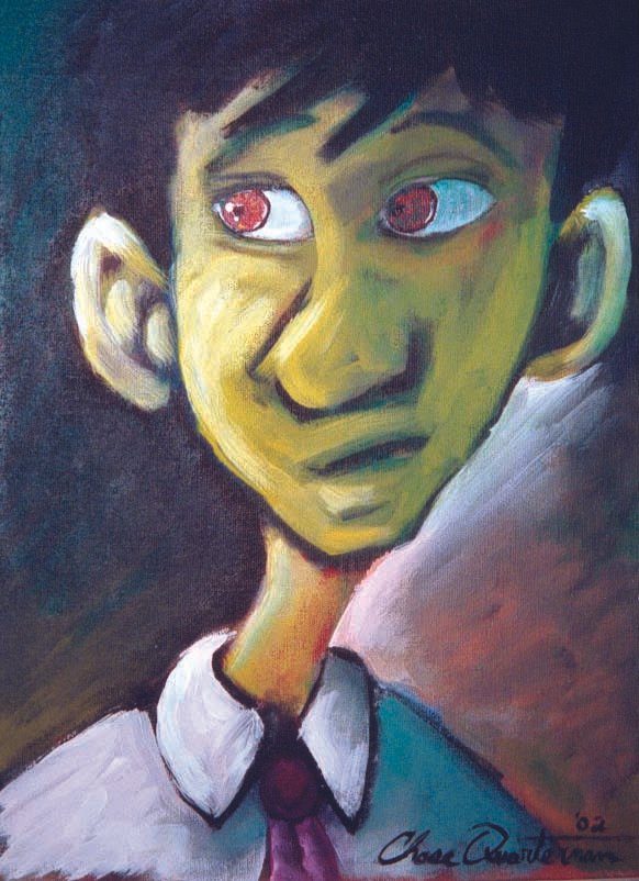 "Martian Tim"— Acrylic on canvas, 2002—Collection of Tim Krason