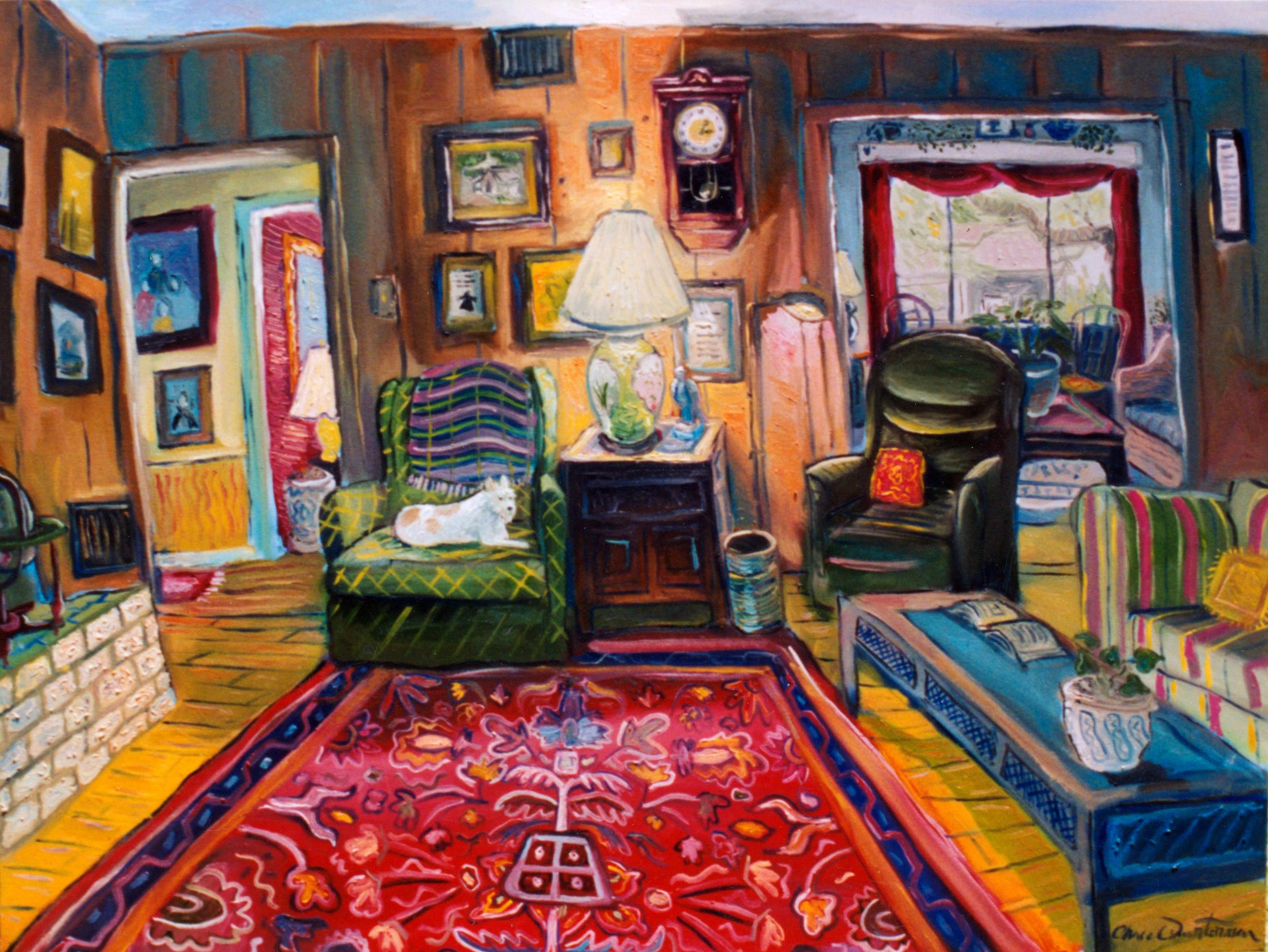 "At Home with Beebee"— Oil on canvas, 2006—SOLD