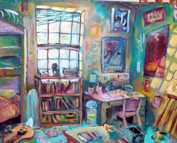 "Room 314"—Acrylic on canvas, 2002—SOLD
