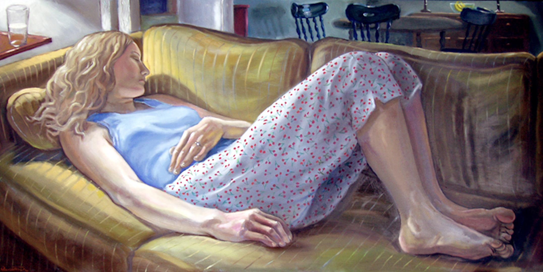 "Cherry Pants"—Oil on panel, 2007— NFS