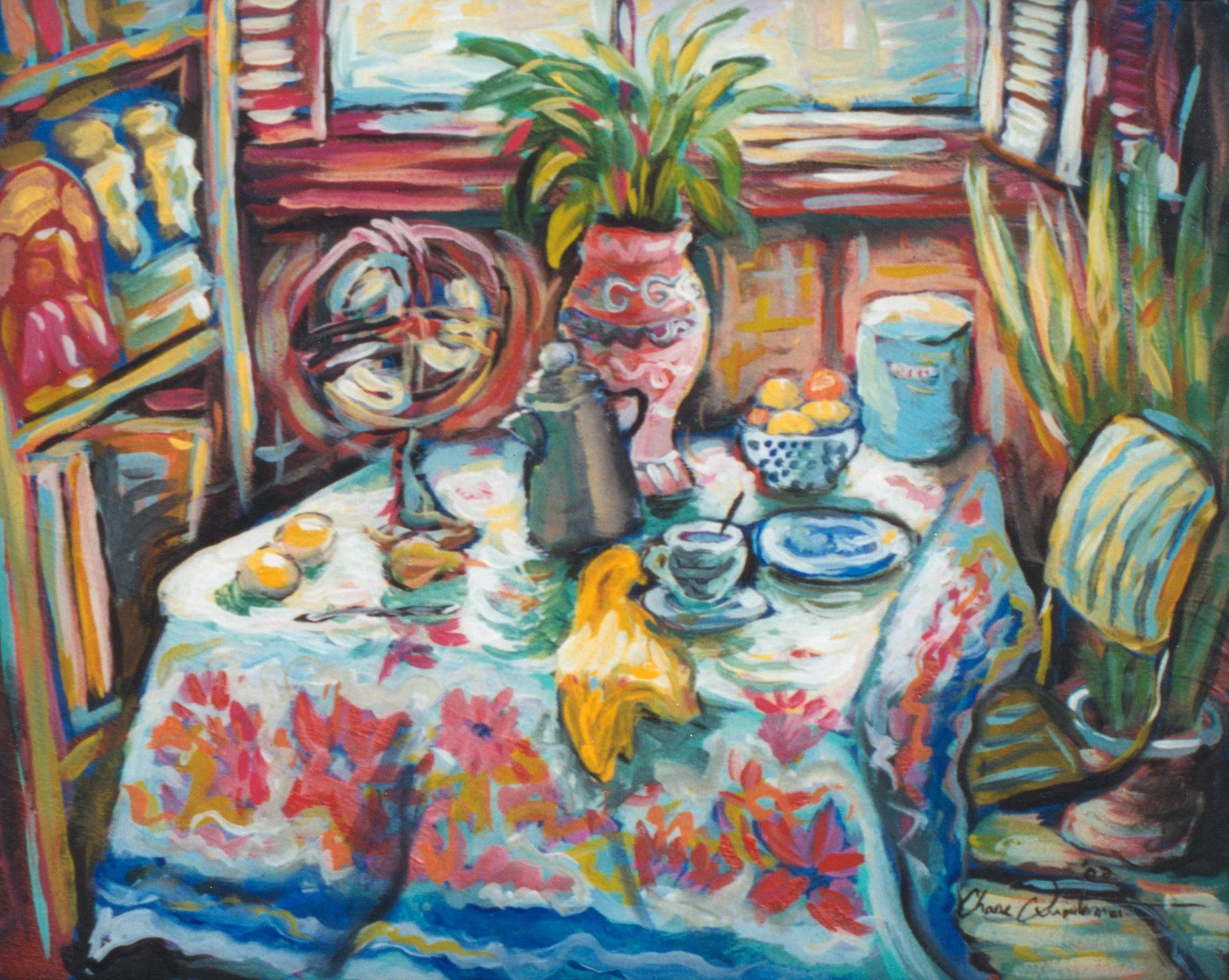 "Afternoon Respite"— Oil on canvas, 2004—SOLD