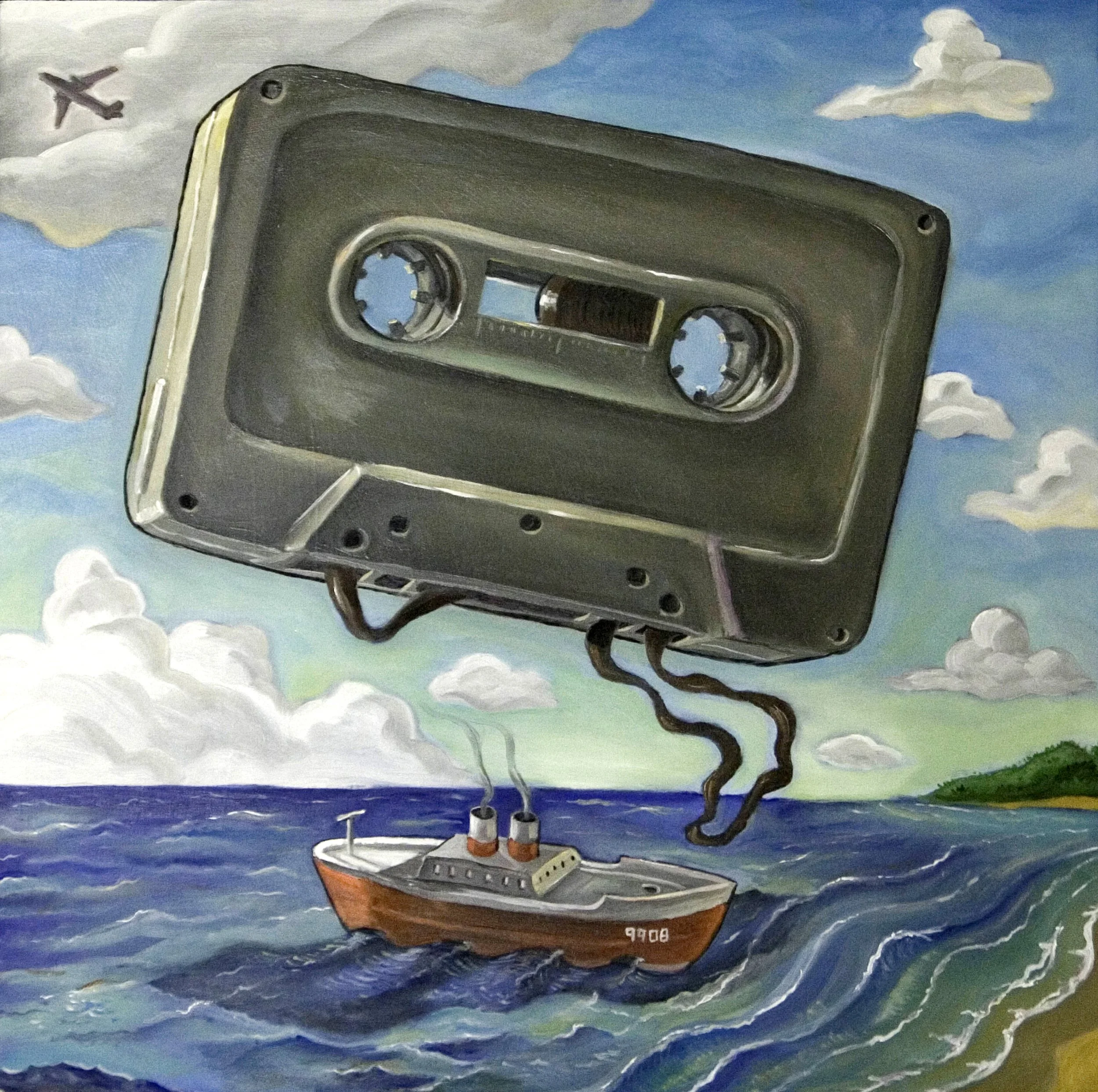 "Cassette"— Oil on panel, 2006—SOLD