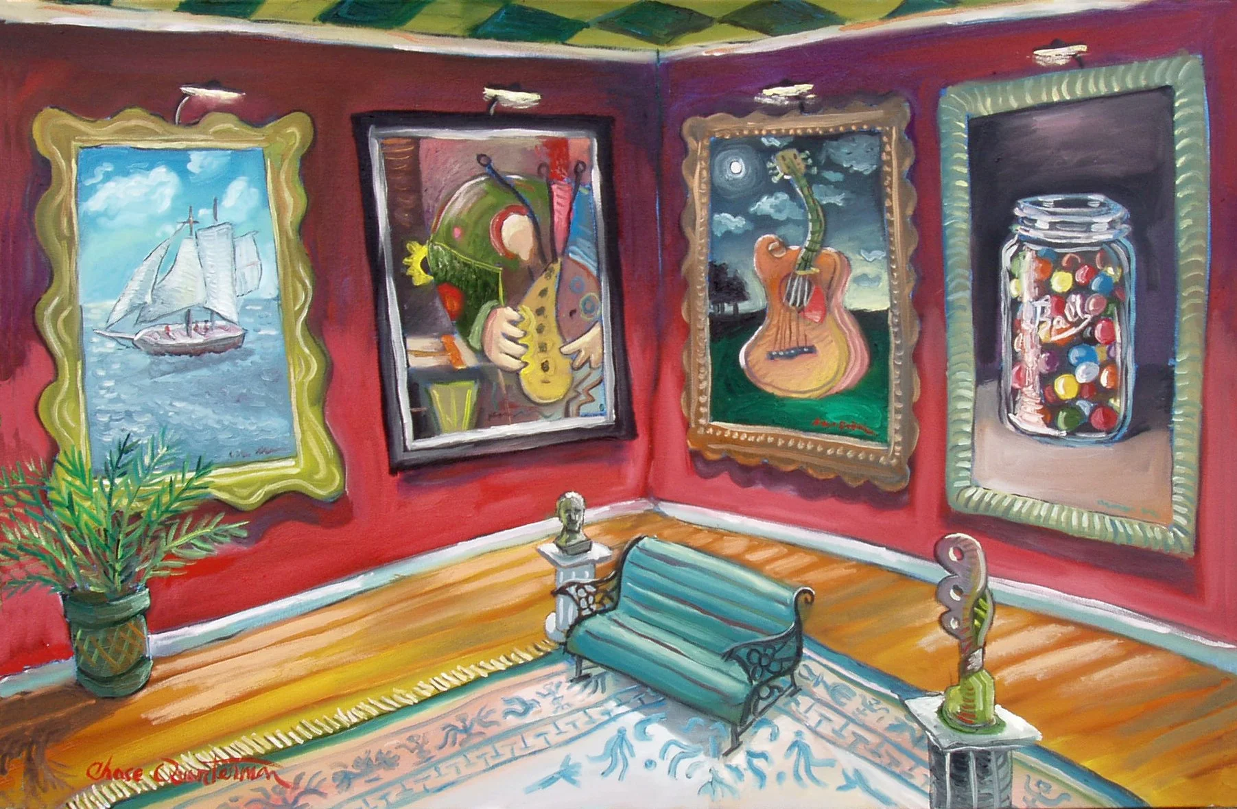 "The Quartet"— Oil on canvas, 2004—SOLD