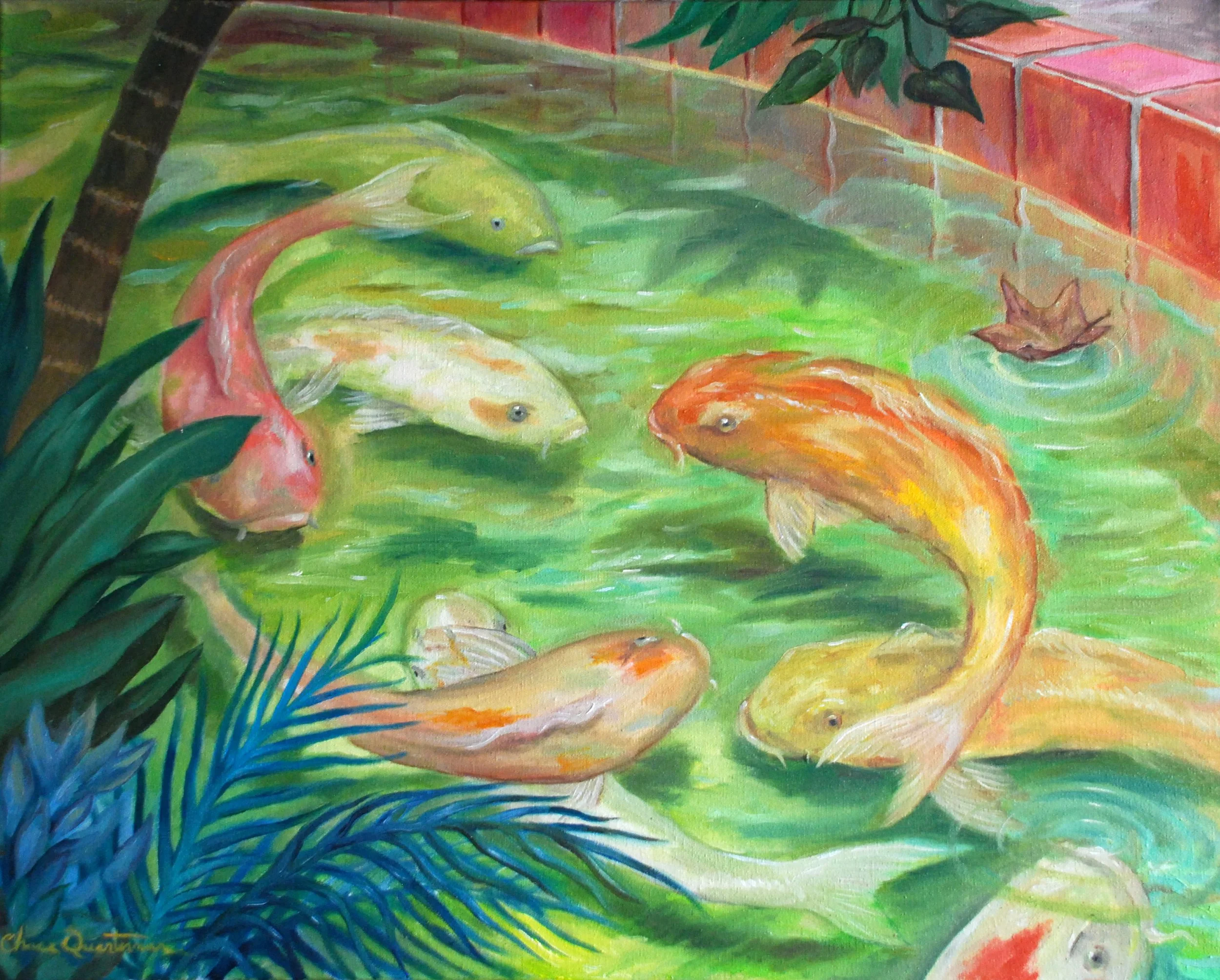 "Koi"— Oil on canvas, 2011—SOLD