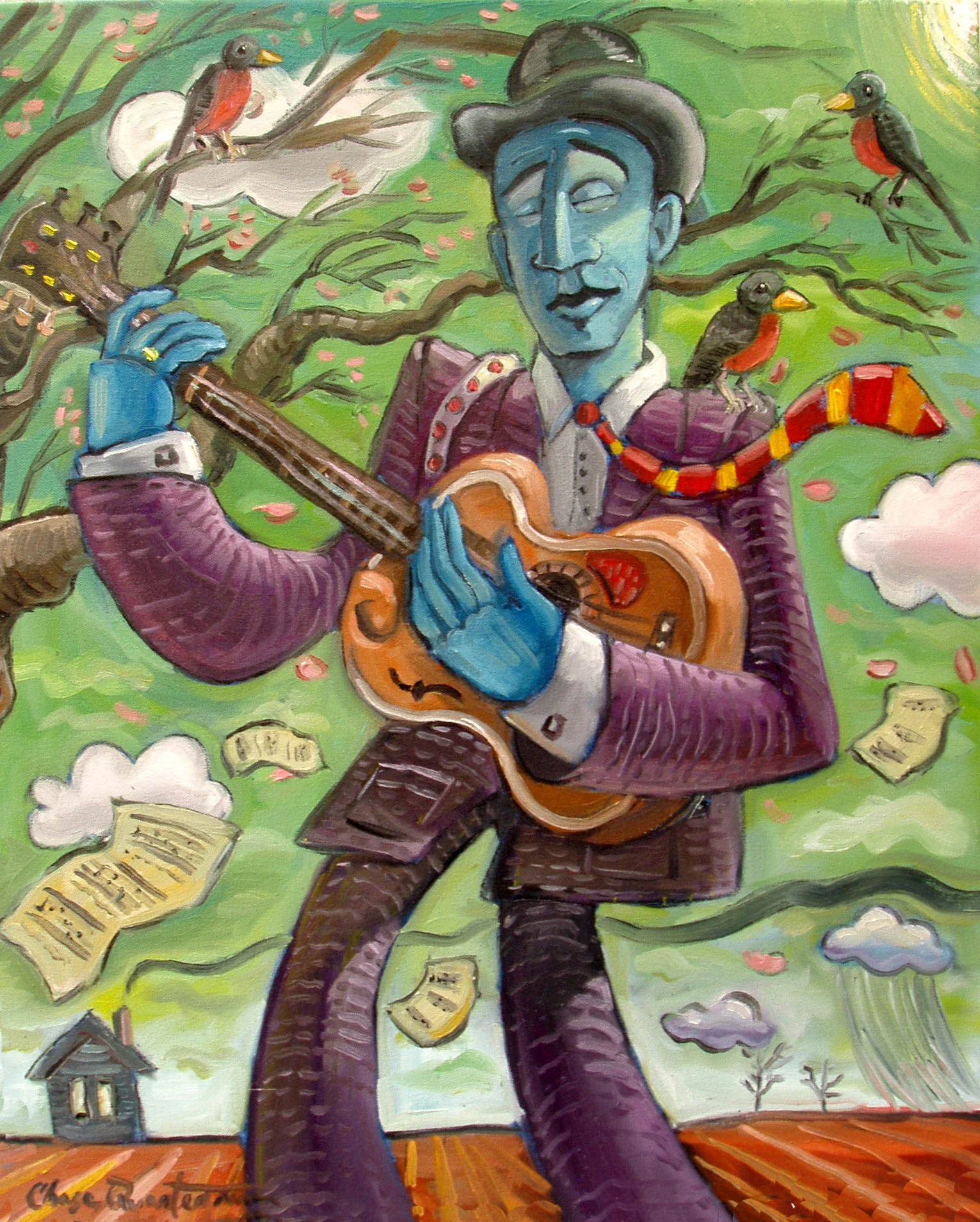 "Robbin' Peter"— Oil on canvas, 2005—SOLD