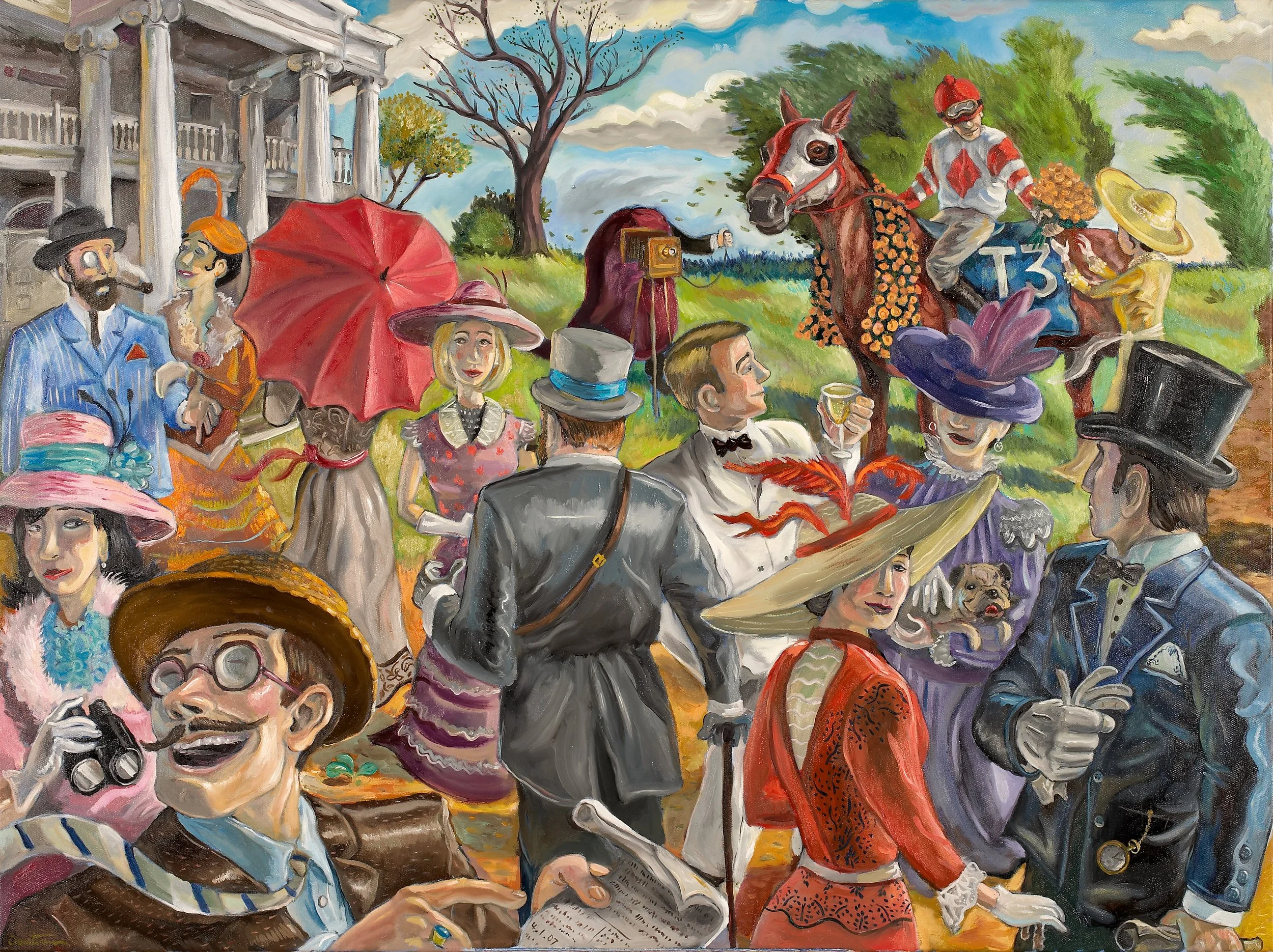 "Derby Day" Oil on canvas, 2007—SOLD