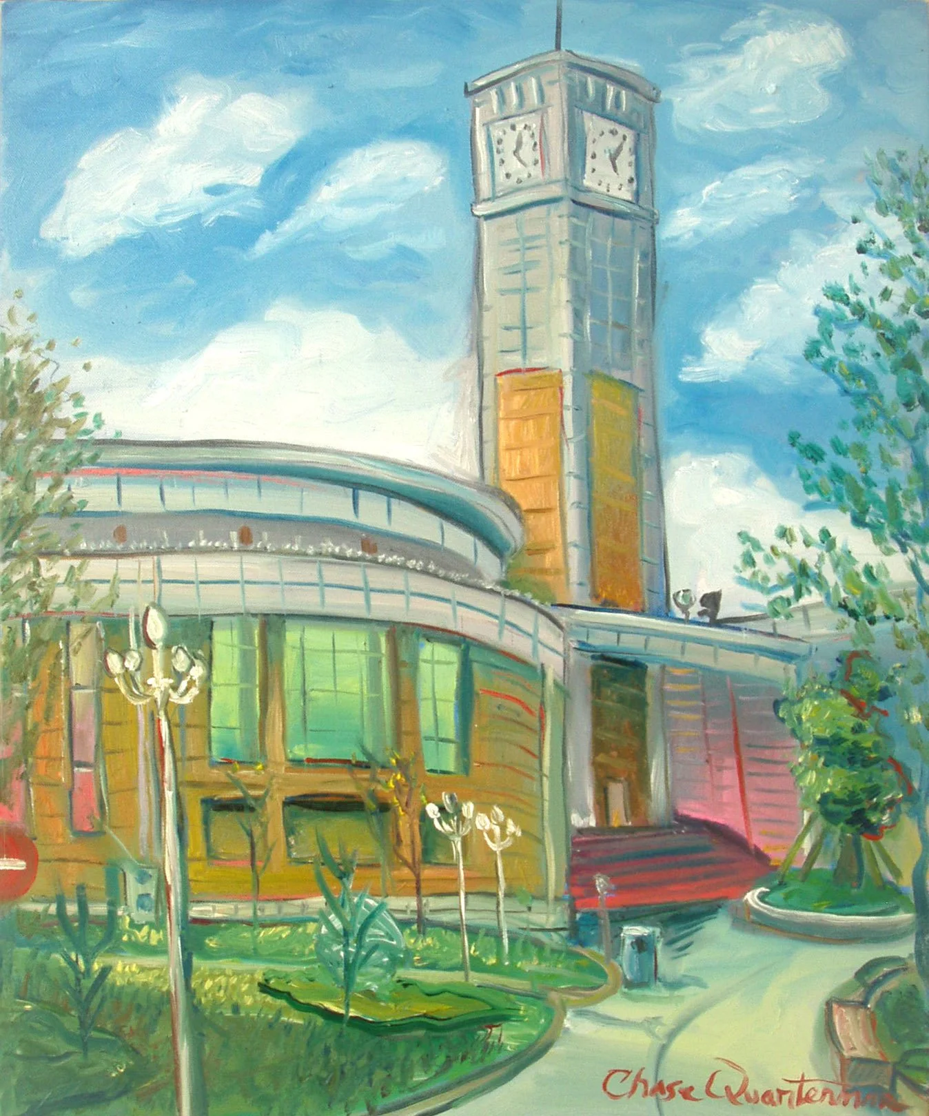 "Afternoon in Chengdu"— Oil on canvas, 2004—SOLD