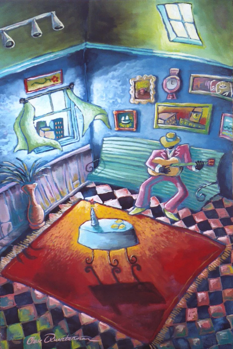 "The Waiting Room, Big"— Acrylic on canvas, 2003—SOLD