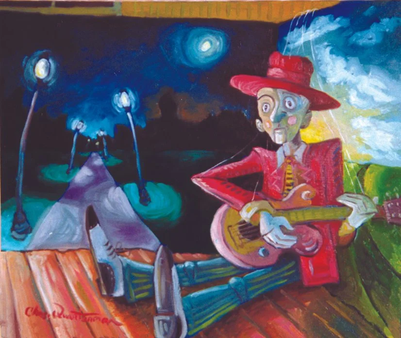 "Tuning Strings"— Oil on canvas, 2004—SOLD