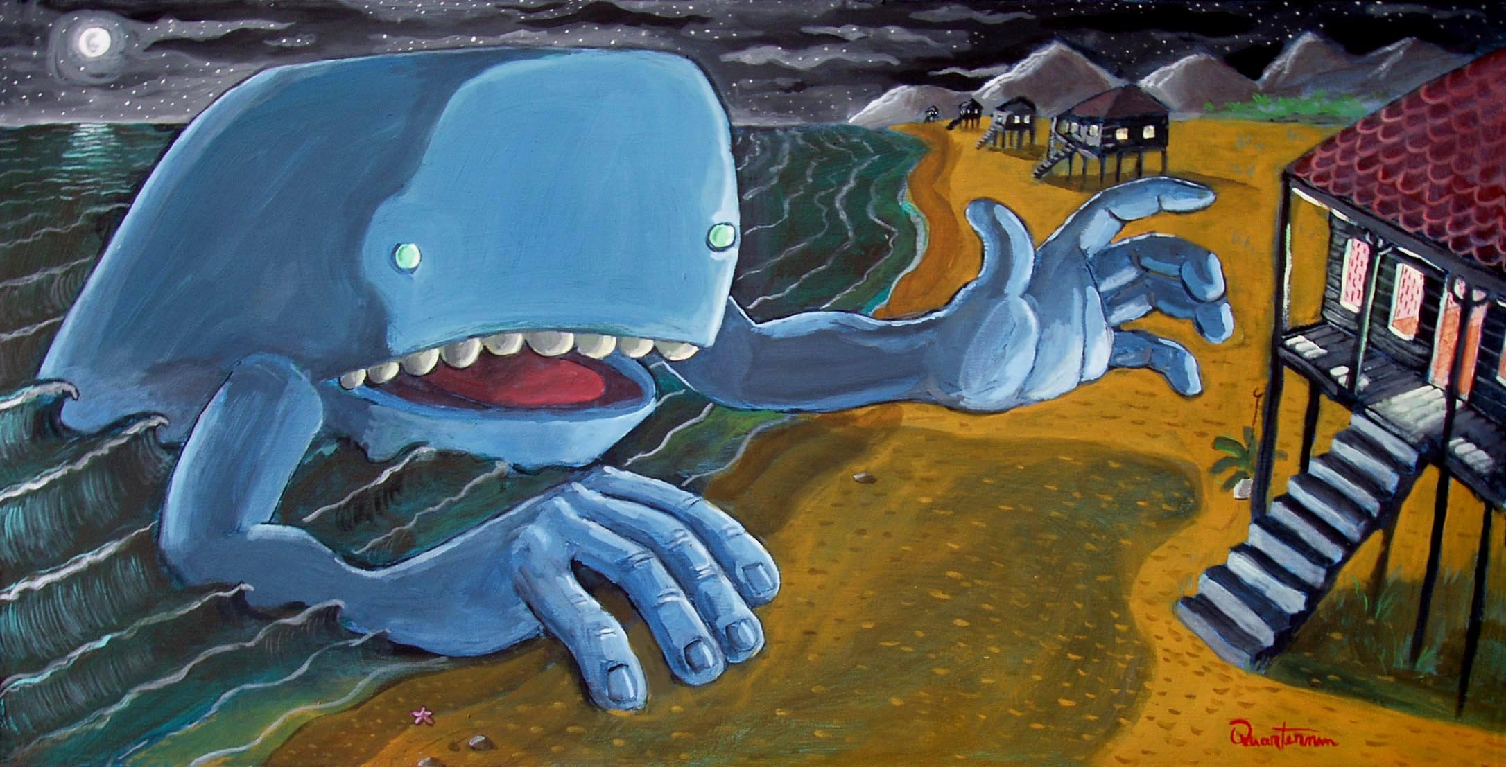 "Leviathon"— Acrylic on panel, 2006—SOLD